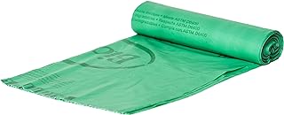 BioBag (USA) The Original Compostable Bag, 33 Gallon, 120 Count, 100% Certified Compostable Trash Bag Liners for Food Waste, Extra Strong and Durable, Trash Bag