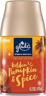 Glade Automatic Spray Refill, Air Freshener for Home and Bathroom, Golden Pumpkin & Spice, 6.2 Oz