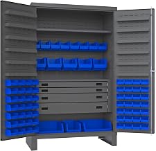 Durham JCBDLP724RDR-5295 Bin Cabinet, 78" Overall Height, 48" Overall Width, Total Number of Bins 72