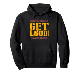Winston County High School GET LOUD Yellow Jackets Pullover Hoodie by Winston County Yellow Jackets – Polyester, Black, Model MXZ09CXS8HP