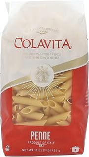 COLAVITA Pasta - Penne Ziti, 1 Pound - Pack of 20