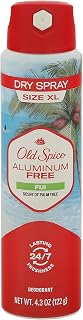 Old Spice Size XL Dry Spray Aluminum Free Fiji Deodorant XL, 4.3 Ounce