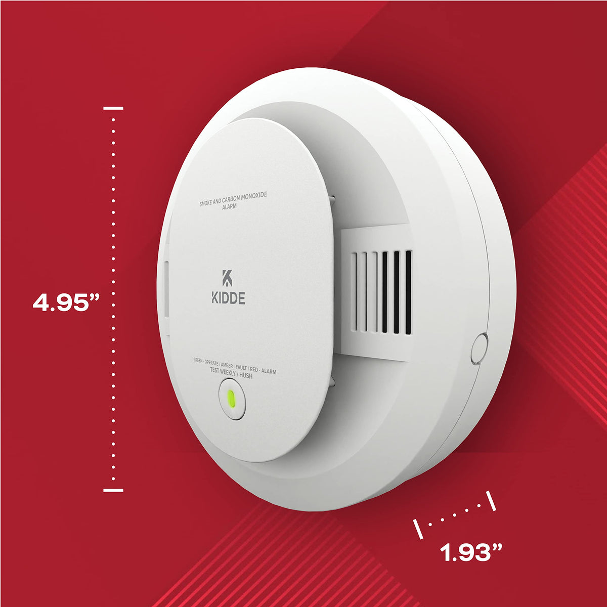 Smoke & Carbon Monoxide Detector by Kidde – 1 Count ( Pack of 1), White, Model 900-CUDR-V