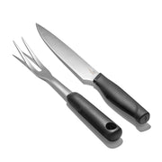 OXO Carving Set / 2 Piece Set / Black and Stainless Steel Carving Sets