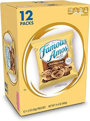 Famous Amos Cookies, Bite Size Chocolate Chip, 1.2 Oz, Pack of 12