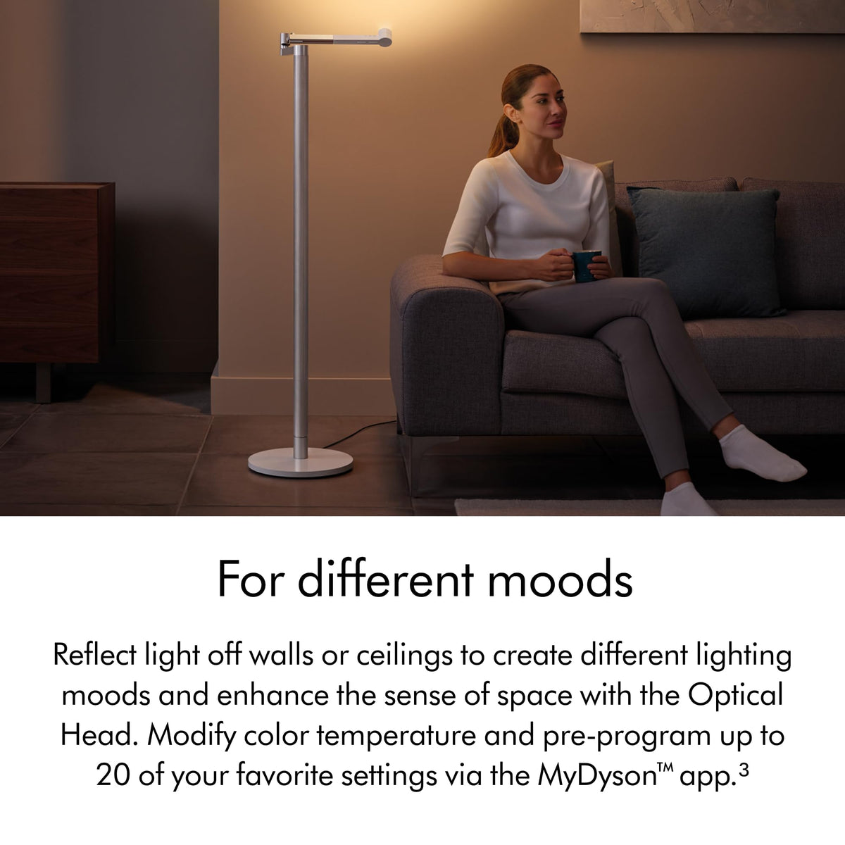 Solarcycle Morph™ Floor Light CF by Dyson – Metal, Black, Model 292217-01