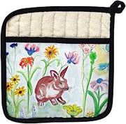 Betsy Drake PT428 Whiskers Bunny Pot Holder