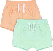 Gerber Baby Boys & Girls 2-Pack Kangaroo Pocket Knit Shorts