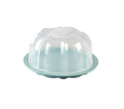 Translucent Bundt Cake Keeper by Nordic Ware – 10.7" x 10.7" x 6.1", 440.2 cubic_inches, Plastic, Sea Glass, Model 50099AMZM