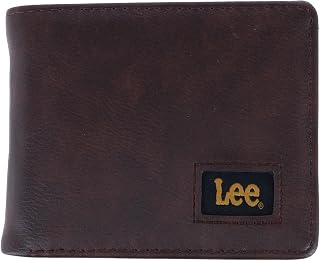 Lee Men's Pebble Grain Traveler Wallet, Brown