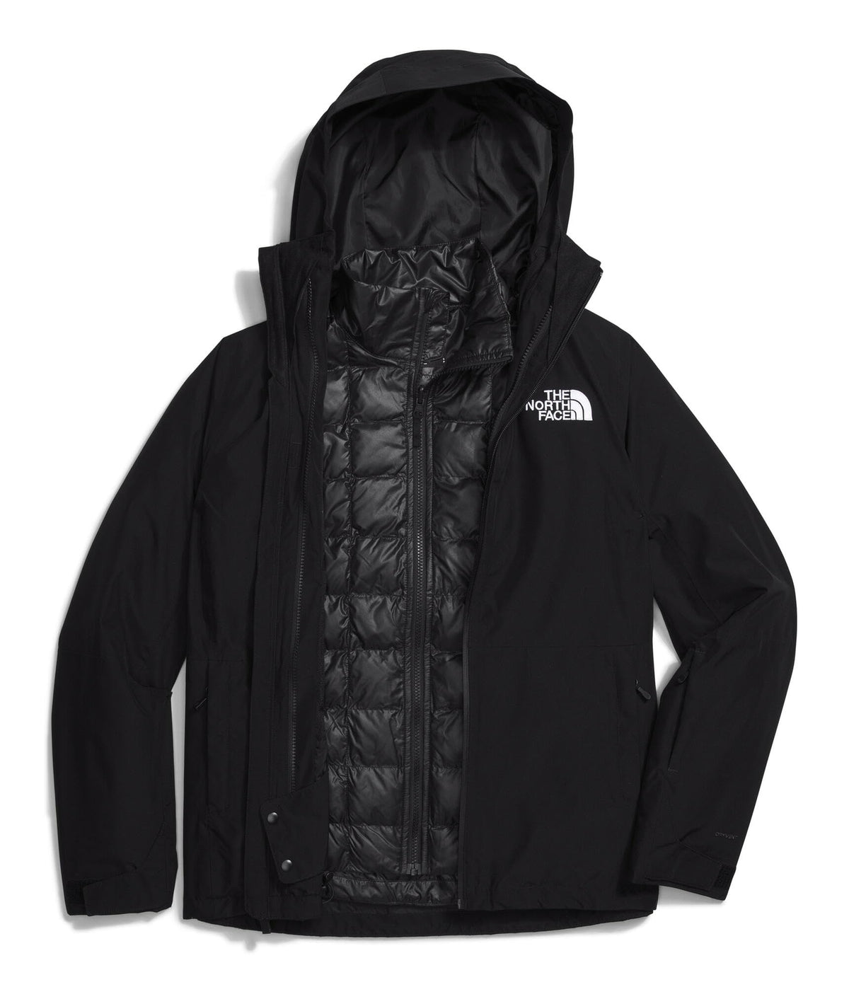 Women's Plus ThermoBall Eco Snow Triclimate Jacket by The North Face – 2X, Recycled Polyester, Tnf Black-npf, Model NF0A7WYI4H01