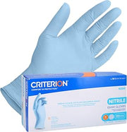 Henry Schein Criterion Nitrile Gloves, Medium, Ice Blue, Latex Free, 300 Ct