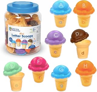 Learning Resources Mini Letter Scoops - Toddler Learning Toys, ABC Letter Matching Game, Alphabet Toy for Toddlers, Toddler Preschool Toys, Alphabet Puzzle, ABC Letters for Kids, Educational Puzzle