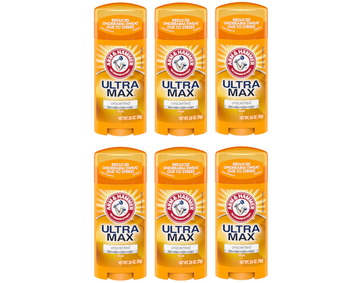 ARM & HAMMER 2.6 Ounce (Pack of 6) / Unscented / Multi Antiperspirant Deodorant