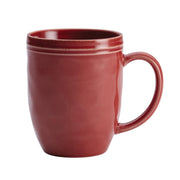 Rachael Ray Cucina Stoneware Dinnerware Set, 16 Piece, Cranberry Red