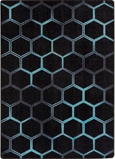Joy Carpets Kid Essentials Breakout Teal 7'8" x 10'9" Area Rug