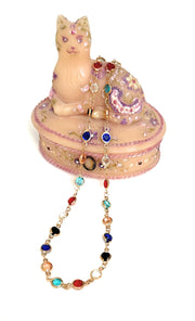 Multicolored Crystal Channel Linked Necklace by Generic – Swarovski crystals, gold plated metal, multicolors