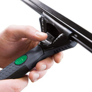 Black 12" Window Washer and Squeegee by UNGER – 30cm, Rubber, Black, Model EN300