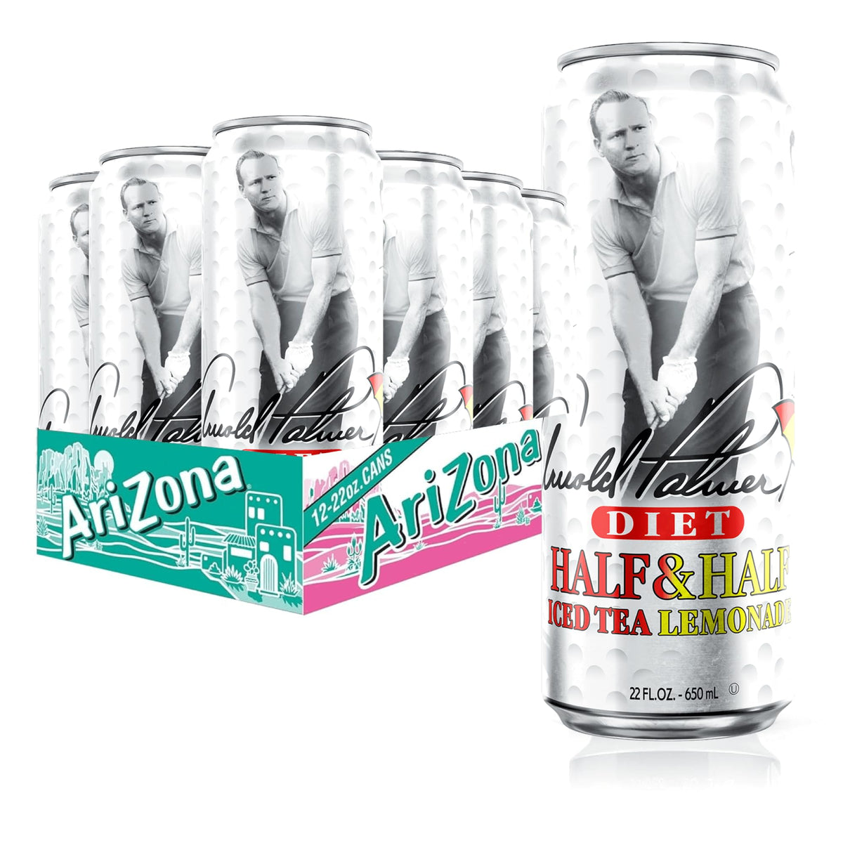 AriZona Diet Arnold Palmer / 22 Fl Oz (12 Pack) / 1 Fruit Juice