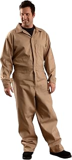 OccuNomix G906KH-5X Premium Nomex Flame Resistant Coverall HRC 1, 6 oz, Khaki, 5X-Large