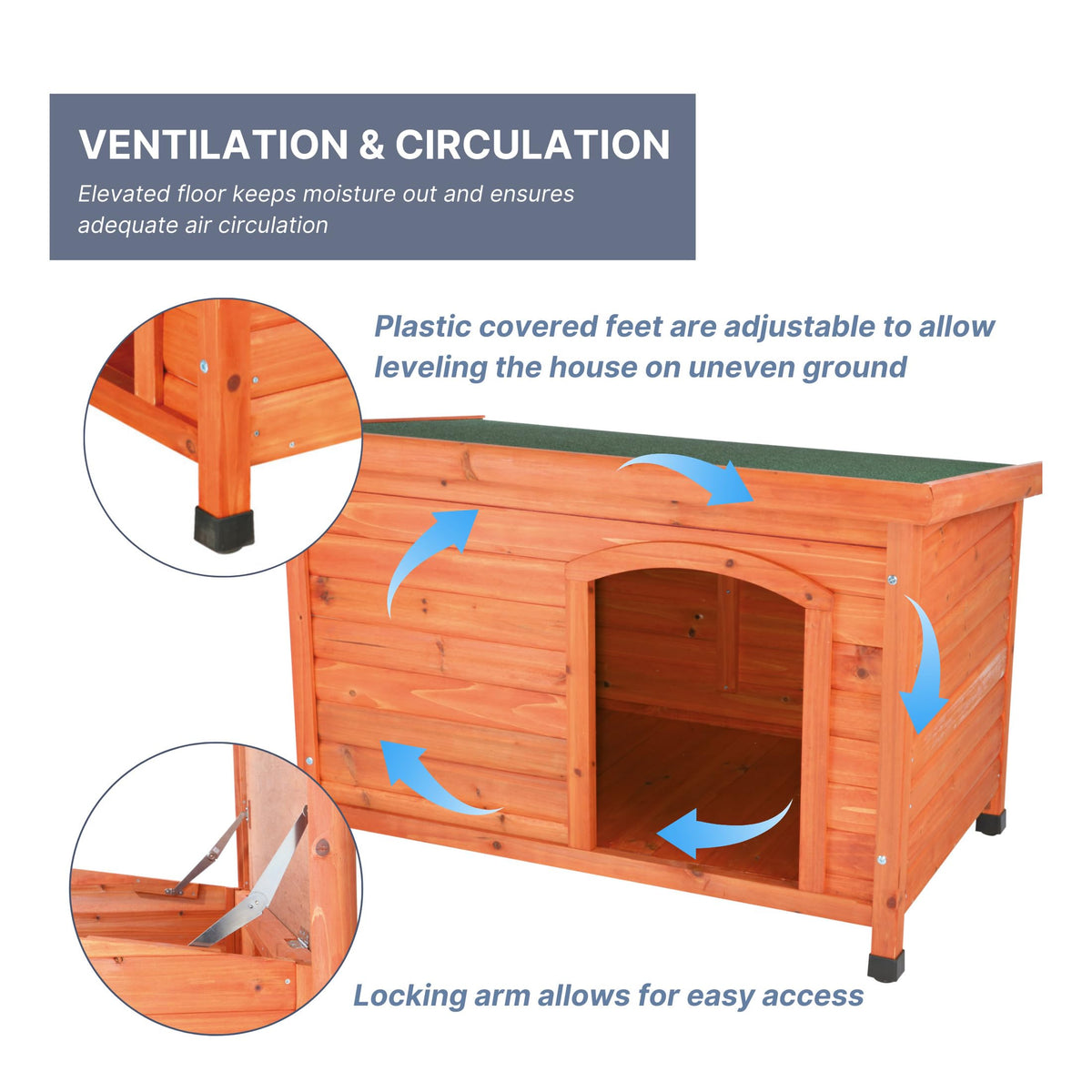 TRIXIE Large / Brown / Traditional Dog Houses