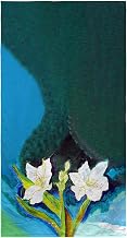 White Lilies Beach Towel