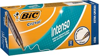 BIC Cristal Xtra Bold Ballpoint Pen, Bold Point (1.6mm), Blue, 12-Count