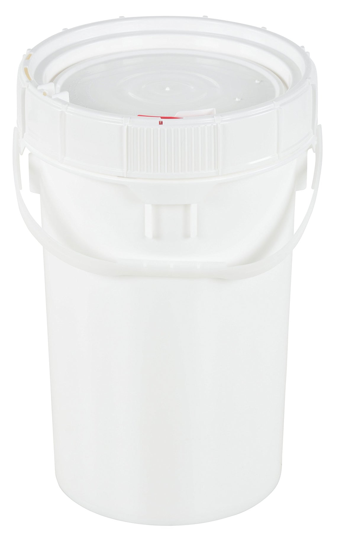6.5G ScrewTop Pail & Lid White by Vestil – One Size, Blend, Multicolor, Model PAIL-SCR-65-W