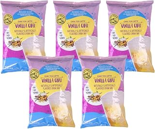 Big Train Chai Tea Latte Mix - 3.5 lb bags - Case of 5 - Single Flavor (Reduced Sugar Vanilla)