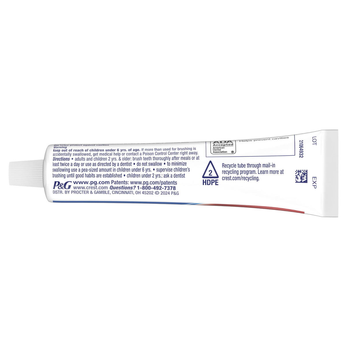 Cavity Protection Toothpaste by Crest – 2.4 Fl Oz (Pack of 1), Model 37000512189