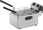 Waring Deep Fryer with 8.5 lb Capacity | 8.5 lb Capacity, Two Half-Size Baskets and One Full-Size Basket, for Professional Kitchens & Restaurants