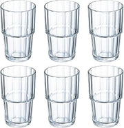 Arcoroc 60440 Norvege Stacking Tumbler, 270mL Capacity, Pack of 6