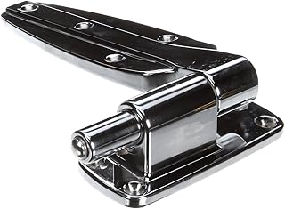 Kason 1248-000024 Walk-In Cam Rise Door Hinge, Chrome Polished, 1-3/8" Offset