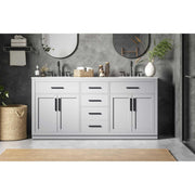 Alden Bathroom Vanity Grey by Lighting Design – Wood, Grey, Model VF29772DGR