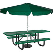 Global Industrial Green / 96"l X 60"w X 29.5"h / Industrial Picnic Tables