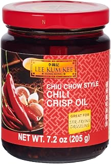 Lee Kum Kee Chiu Chow Chili Crisp Oil (7.2 oz - 12 Pack), Spicy & Savory Chili Crisp Oil for Authentic Asian Cuisine - Perfect for Dips, Drizzling, Noodles, Stir-Frying, Wontons & Dumplings