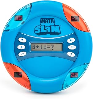 Educational Insights Math Slam - Handheld Electronic Math Games for Kids 5-7, First Grade Addition and Subtraction Games, Basic Algebra Learning Game, Self-Teaching Elementary STEM Tools