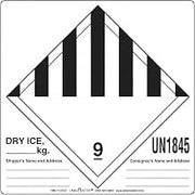 Labelmaster HML11-DICE Dry Ice Label, Hazmat, 6" x 6" (Pack of 500)