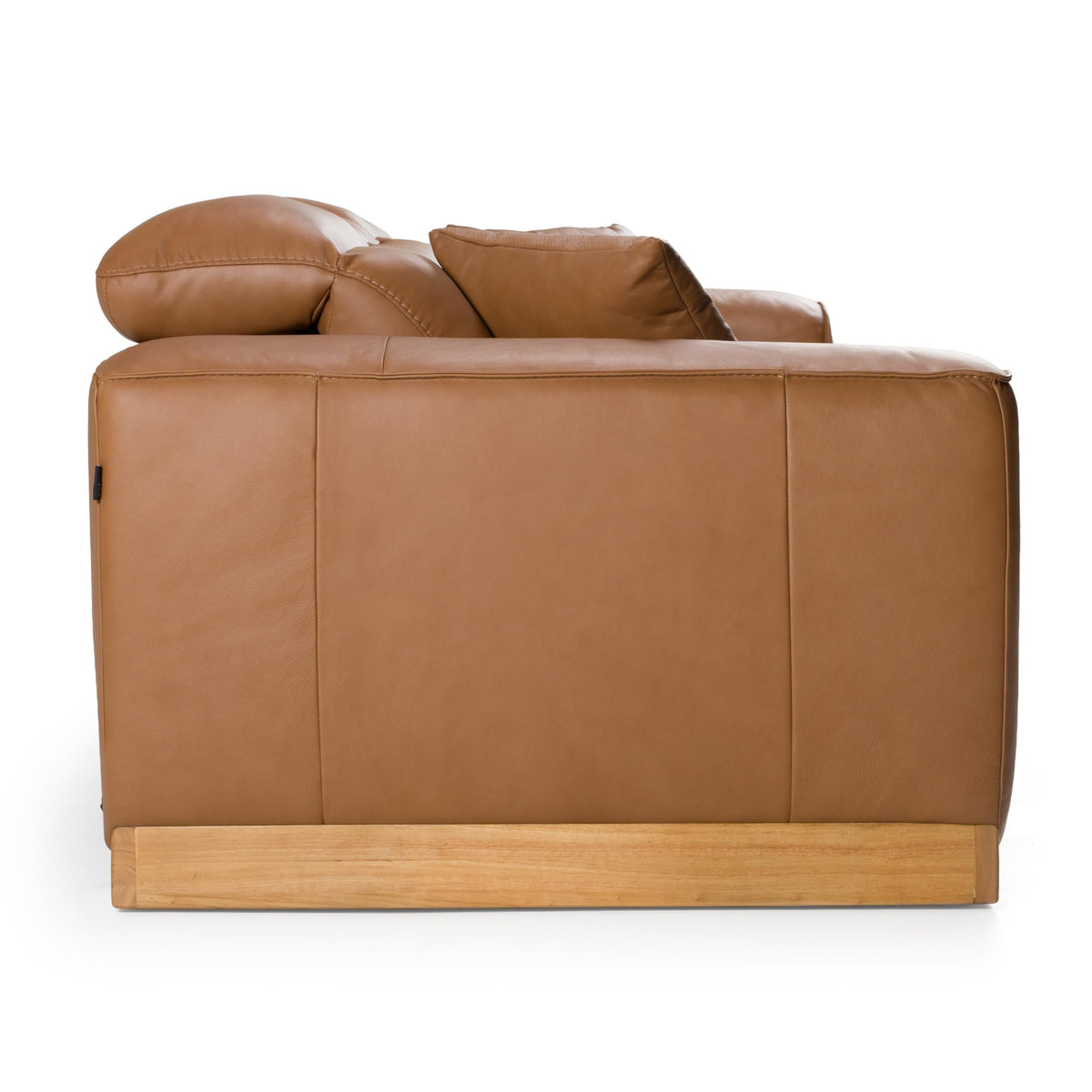 Hagerty - Modern Brown Leather Sofa with 2 Power Recliners by Limari Home – Foam, Brown, Model LIM-83136