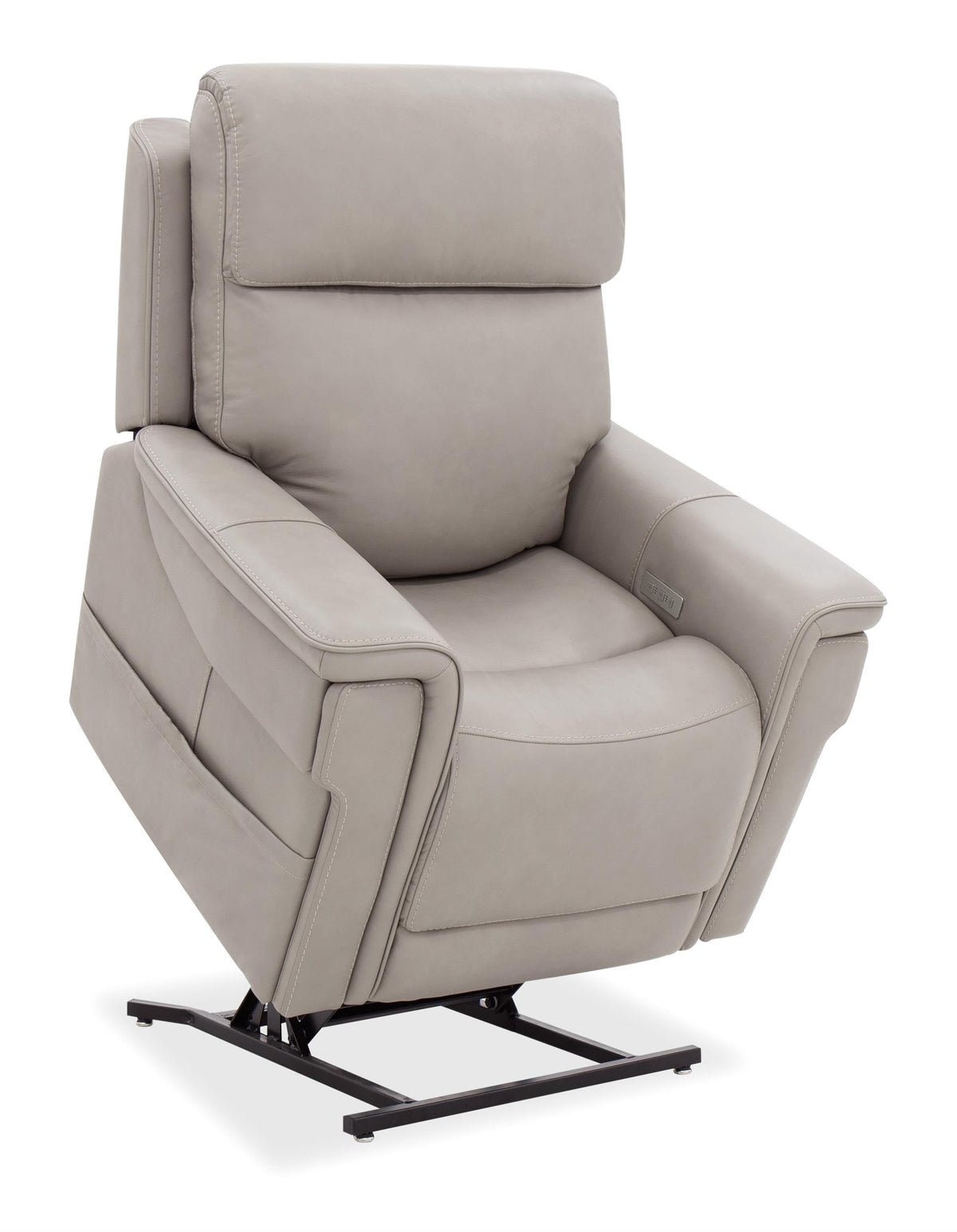 Lyra Lift Chair with Power Recline Headrest and Lumbar in Gray Leather by Hooker Furniture Corporation – unspecified, Leather, Grey, Model RC622-PHLL4-091