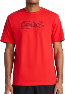 Reebok Men's Daybreak Crewneck T-Shirt, Standard Fit, Lightweight Cotton-Poly Jersey Fabric