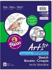 Pacon Art1st Artist's Sketch Book SKETCHBOOK,9X12,80LB,30SH (Pack of20)