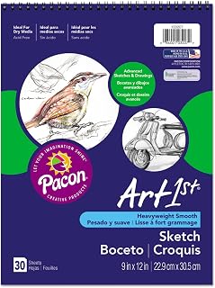 Pacon Art1st Artist's Sketch Book SKETCHBOOK,9X12,80LB,30SH (Pack of20)