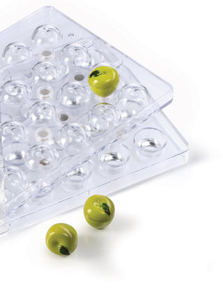 Chocofruit Chocolate Mold by Martellato – Pear, Polycarbonate, Transparent, Model 20FRUIT02