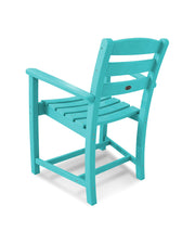 ® La Casa Café Dining Chair by Polywood – 22 x 24.5 x 34 inches, High Density Polyethylene (HDPE), Aruba, Model TD200AR