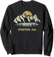 Weston Massachusetts Mountain Sunset Sunrise MA Sweatshirt