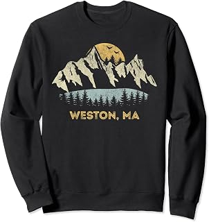 Weston Massachusetts Mountain Sunset Sunrise MA Sweatshirt