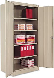 Tennsco 36 by 24 by 72 Standard Storage Cabinet with 4 Adjustable Shelves, Putty
