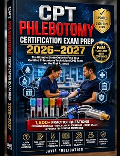 CPT PHLEBOTOMY CERTIFICATION EXAM PREP 2026-2027: All-in-One Study Guide with 1,500+ Practice Questions, Answer Rationales & 15 Full-Length Mock Exams ... Clinical Reasoning and Exam Mastery System