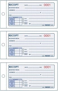 Rediform Money Receipt Book, Carbonless, 2.75 x 5.625 Inches, 50 Duplicate (8L820), 3 Pack
